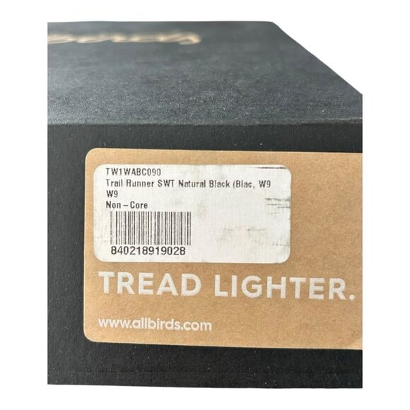 Allbirds Black Athletic Shoes Sleek Low-Top Design Size 9 - Picture 7 of 8